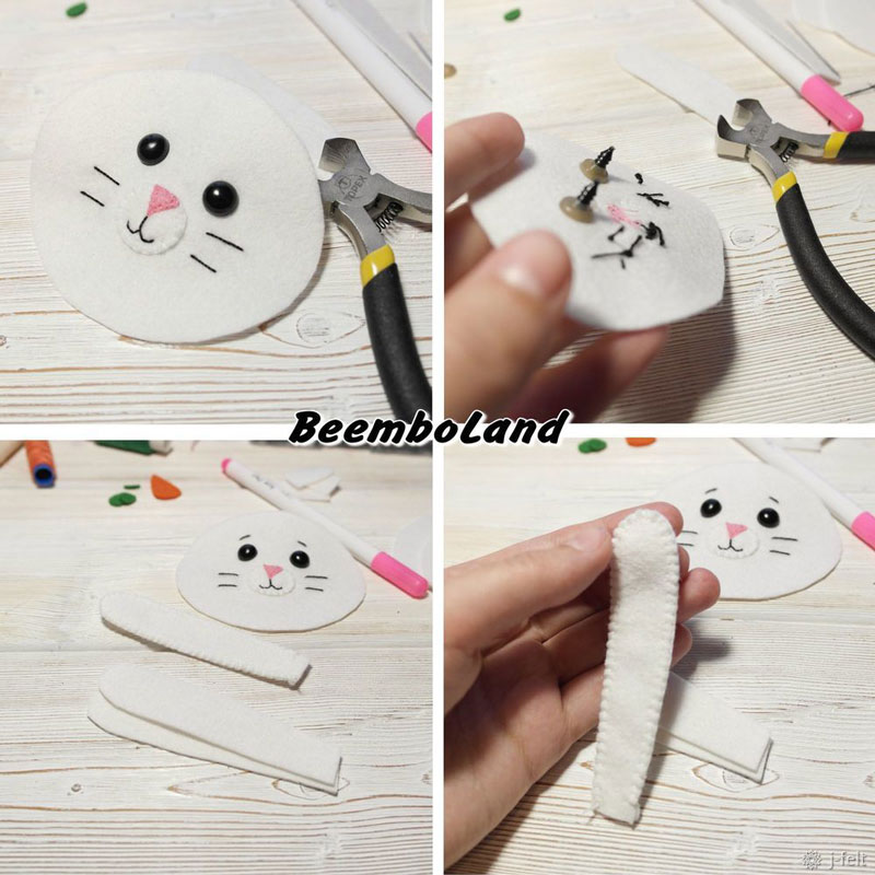 зайчик из фетра своими руками со схемами для начинающих 4