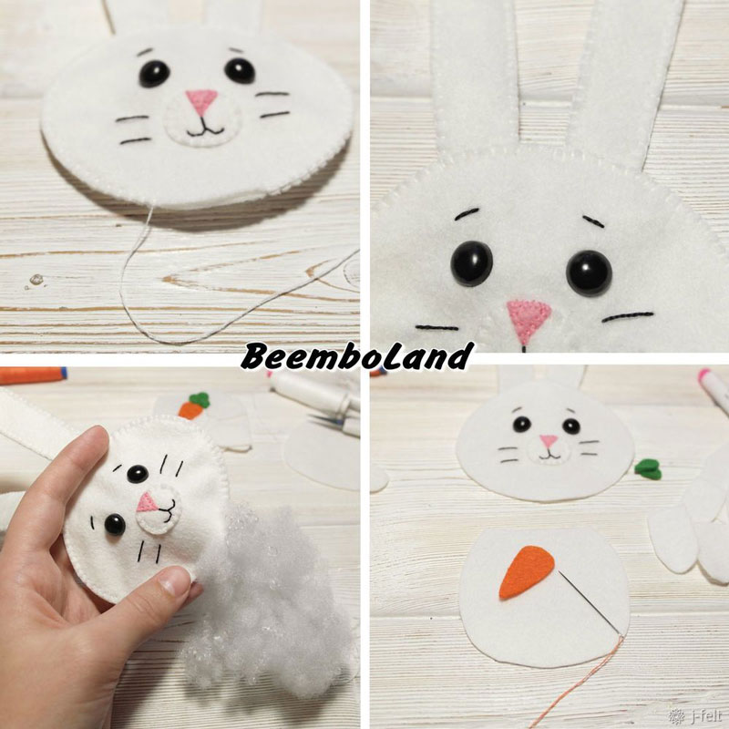 зайчик из фетра своими руками со схемами для начинающих 5