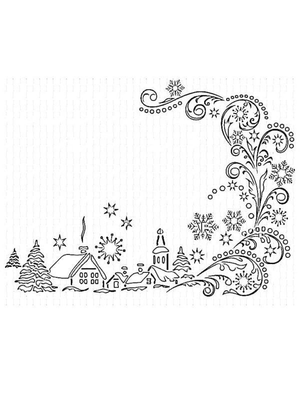 Вытынанки на окна к Новому году 2023 (81 фото) - новые схемы и шаблоны для распечатки, новогодние трафареты