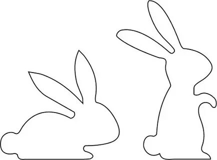 Шаблоны и трафарет Кролика символ года