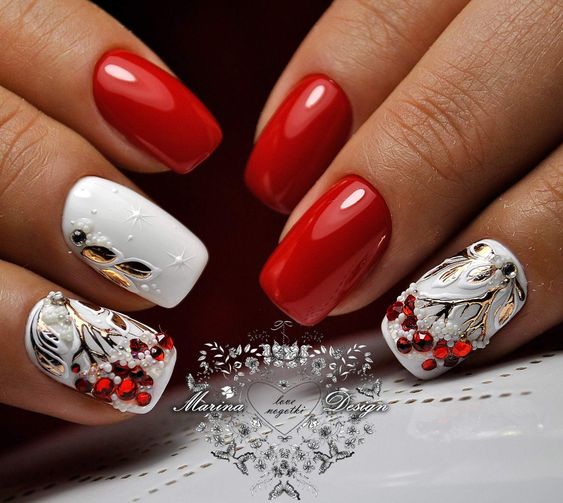 Красный маникюр 2022-2023: (210+ фото) тренды и новинки дизайна