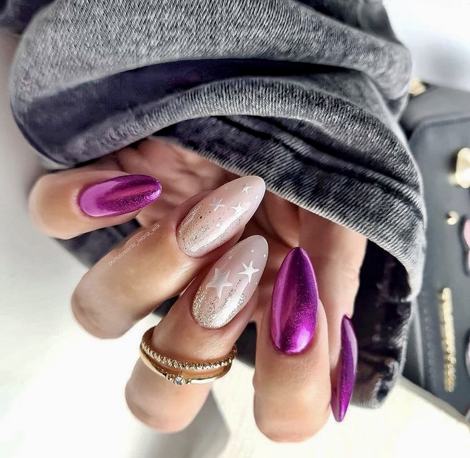 Маникюр на Новый год 2021 - красивые идеи (80 фото)