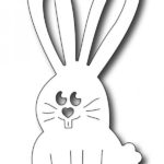 Зайчик шаблон 12