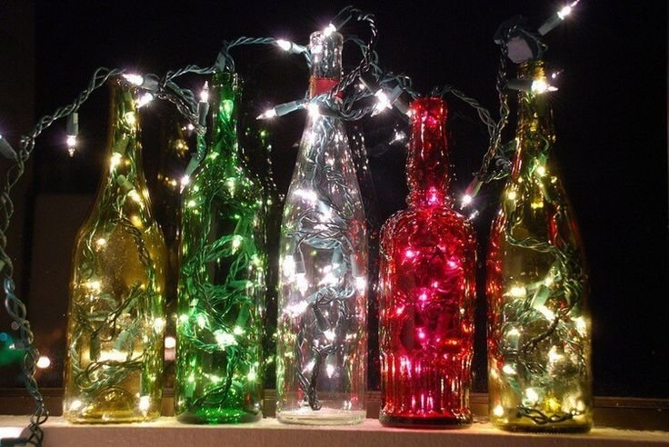 Новогодняя поделка из пластиковой бутылки